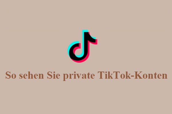 So sehen Sie private TikTok-Konten