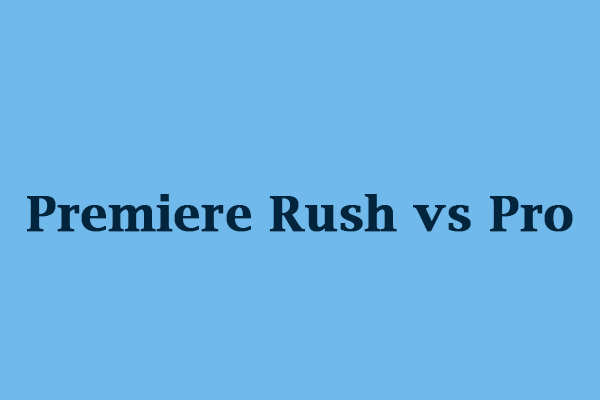 Premiere Rush vs Pro: Lequel est le meilleur pour éditer des vidéos?