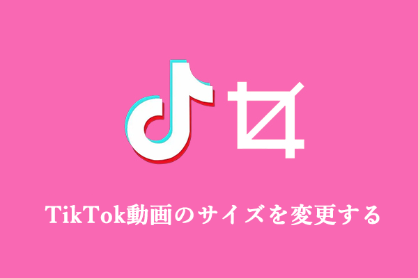 【デスクトップ＆モバイル】TikTok動画のサイズを変更する方法