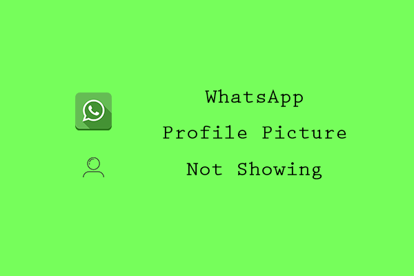 How to Fix My WhatsApp Profile Picture Not Showing